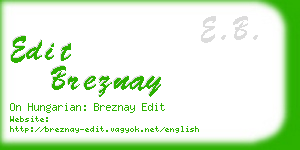 edit breznay business card